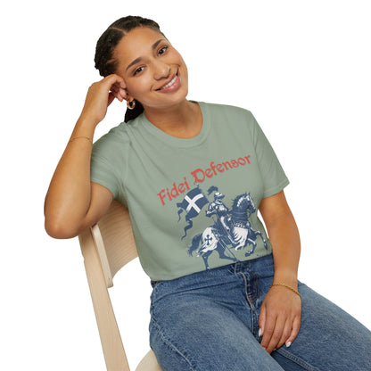 Fidei Defensor "Defender Of The Faith" Christian Knight T-Shirt