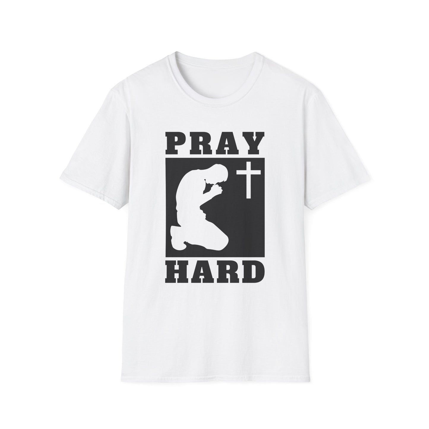 Pray Hard Christian Men's T-Shirt