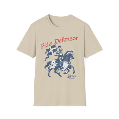 Fidei Defensor "Defender Of The Faith" Christian Knight T-Shirt