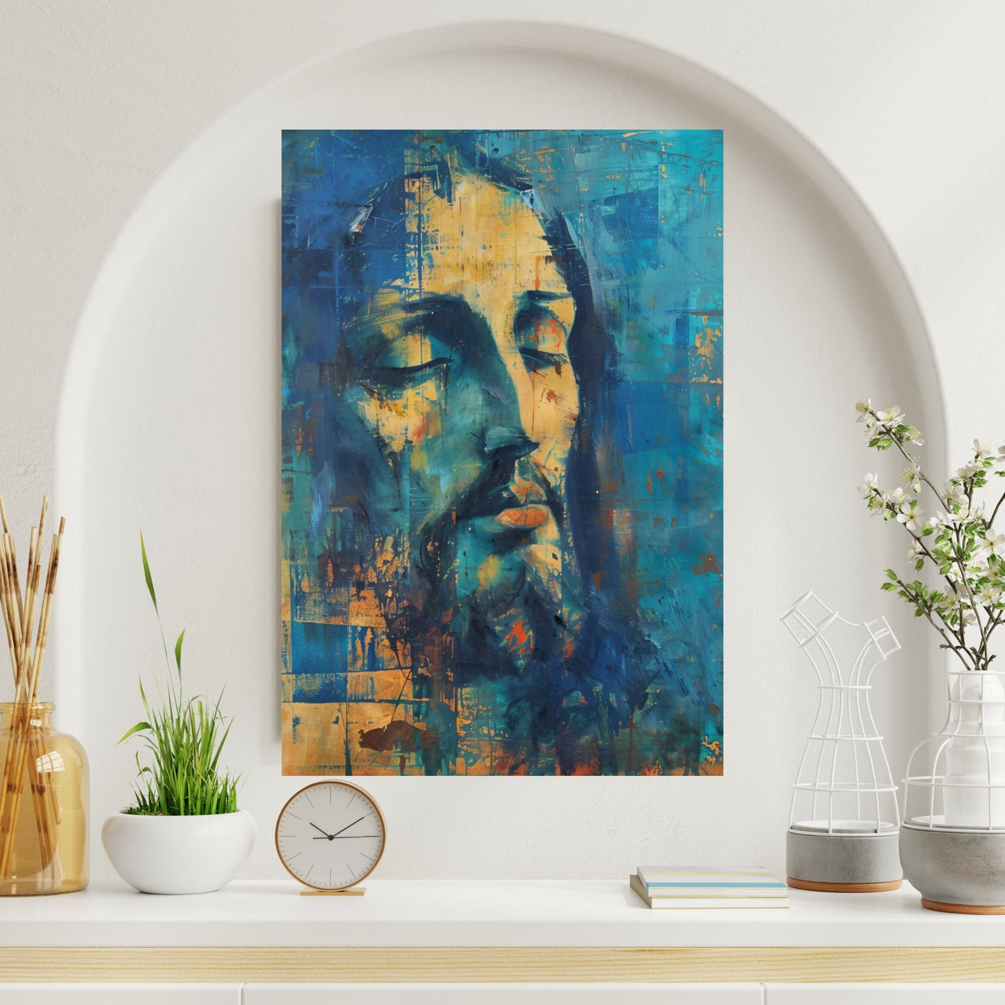 Christ In Blue | Midcentury Style | Fine Art Print