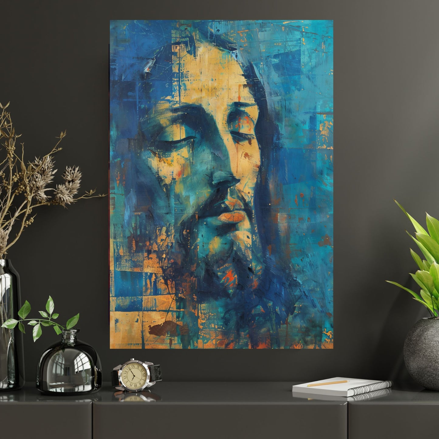 Christ In Blue | Midcentury Style | Fine Art Print