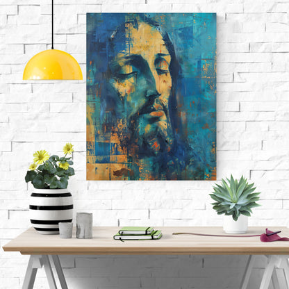 Christ In Blue | Midcentury Style | Fine Art Print
