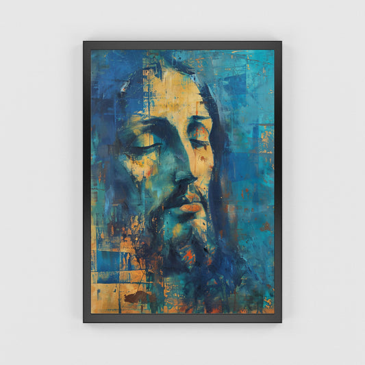 Christ In Blue | Midcentury Style | Fine Art Print