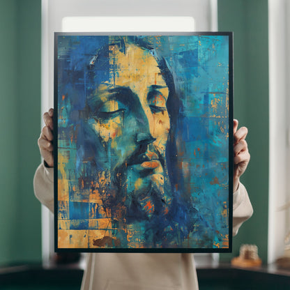 Christ In Blue | Midcentury Style | Fine Art Print