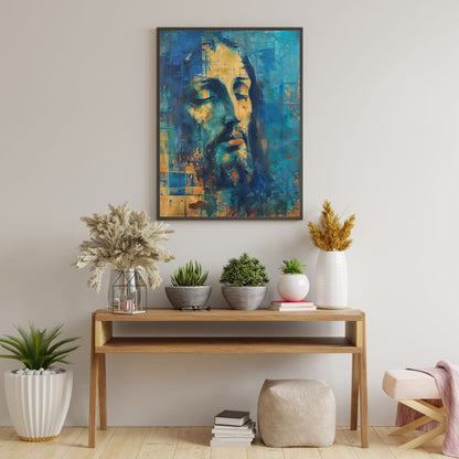 Christ In Blue | Midcentury Style | Fine Art Print