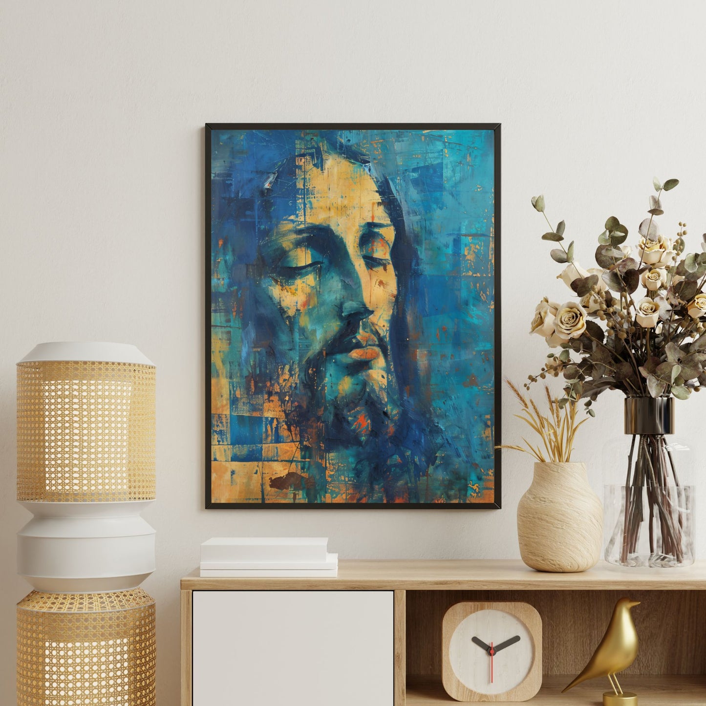 Christ In Blue | Midcentury Style | Fine Art Print