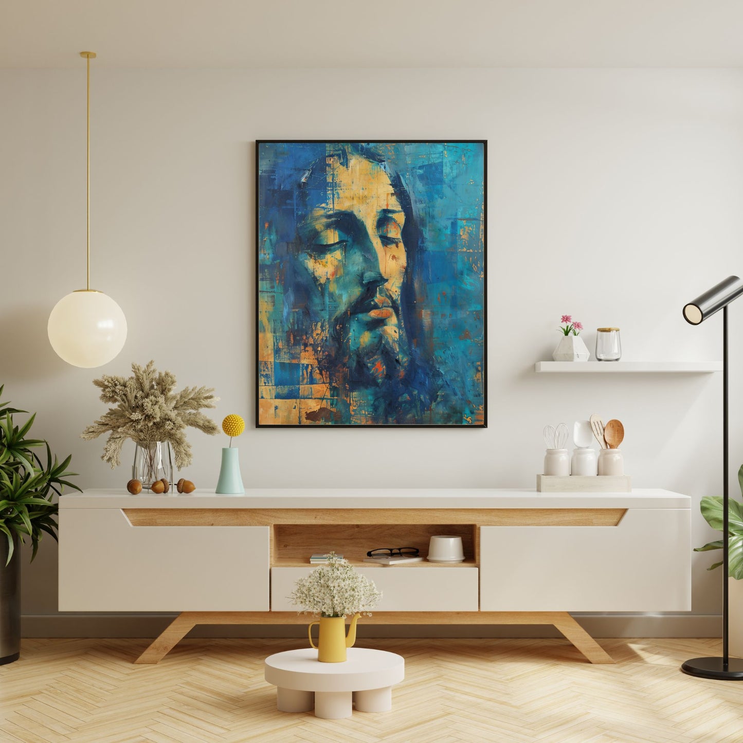 Christ In Blue | Midcentury Style | Fine Art Print