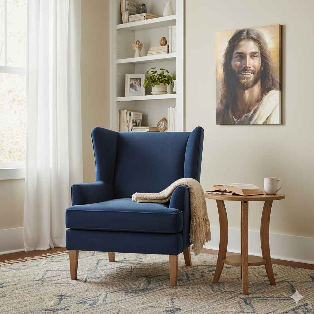Christ's Loving Smile | Comforting | Christian Canvas Wall Art