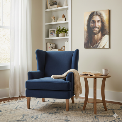 Christ's Loving Smile | Comforting | Christian Canvas Wall Art