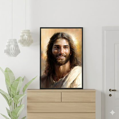 Christ's Loving Smile | Realistic Style | Fine Art Print