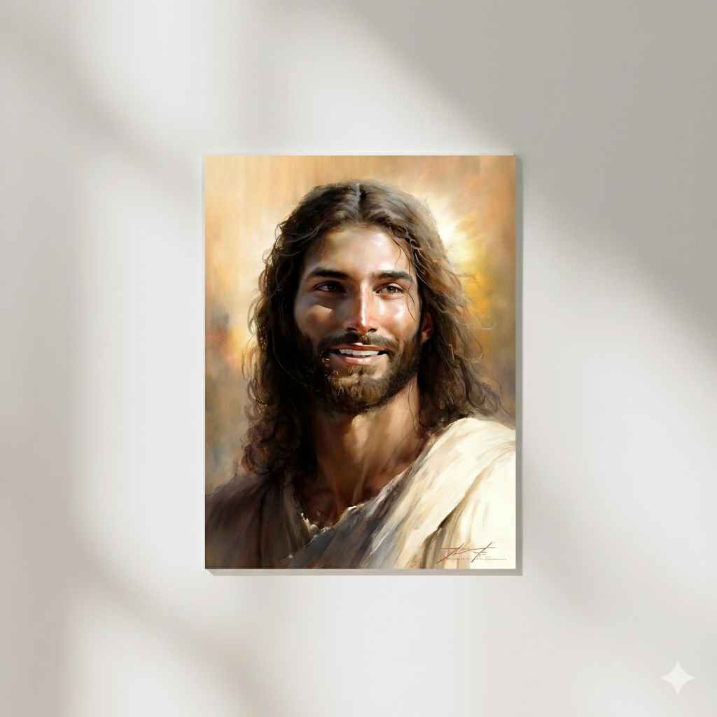 Christ's Loving Smile | Realistic Style | Fine Art Print