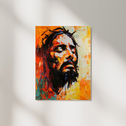 Christ's Passion In Orange | Midcentury Style | Fine Art Print