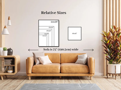 Christian Canvas Print Size Guide