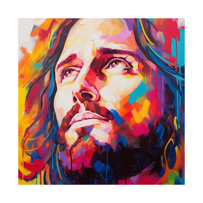 "Colors Of Faith" - Christian Modern Art Jesus Portrait