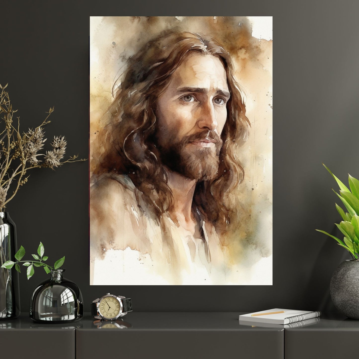 The Compassionate Christ | Watercolor Style | Fine Art Print