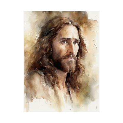 "The Compassionate Christ" – Watercolor-Style Christian Wall Art Print