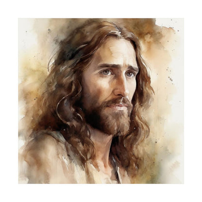 "The Compassionate Christ" – Watercolor-Style Christian Wall Art Print