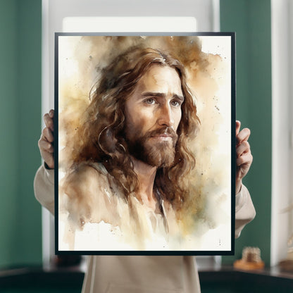 The Compassionate Christ | Watercolor Style | Fine Art Print