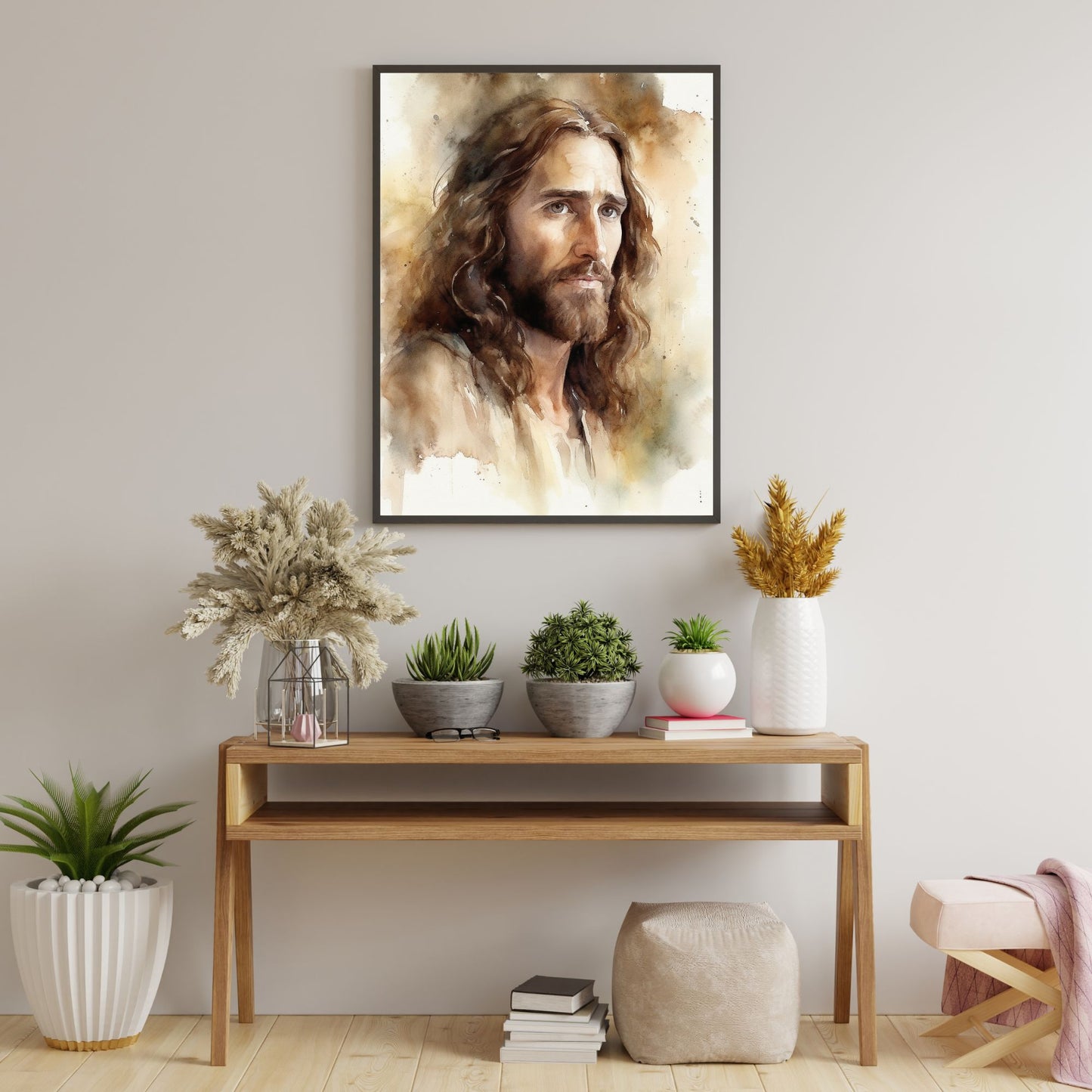 The Compassionate Christ | Watercolor Style | Fine Art Print