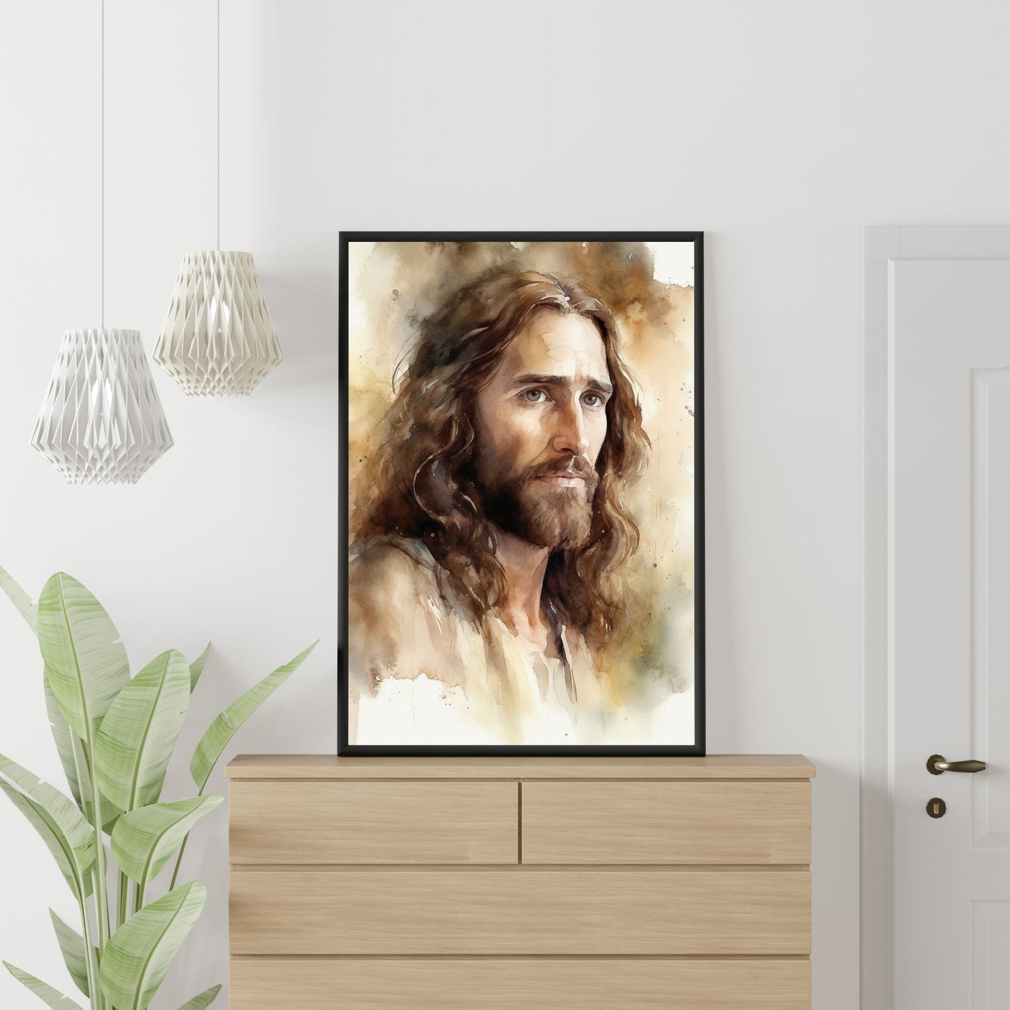 The Compassionate Christ | Watercolor Style | Fine Art Print