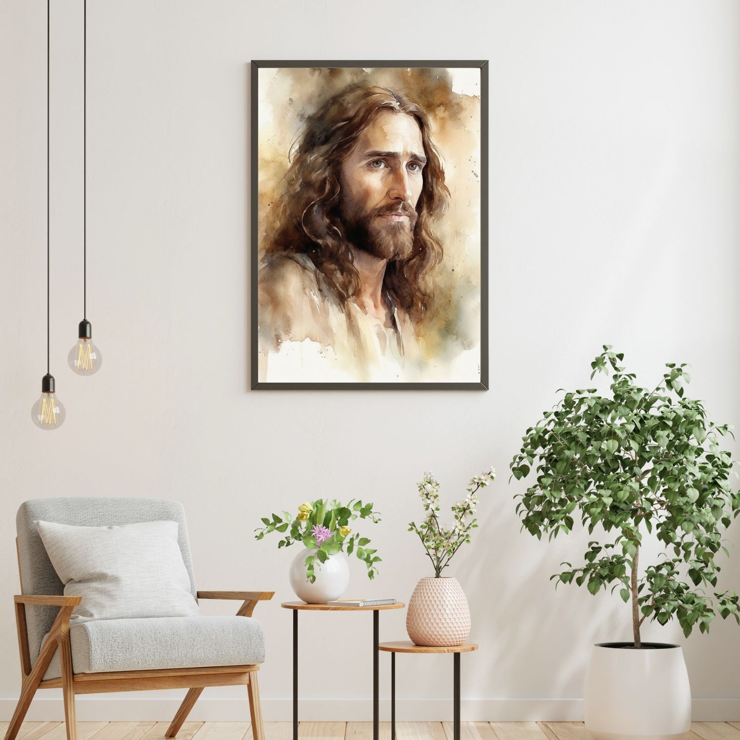 The Compassionate Christ | Watercolor Style | Fine Art Print