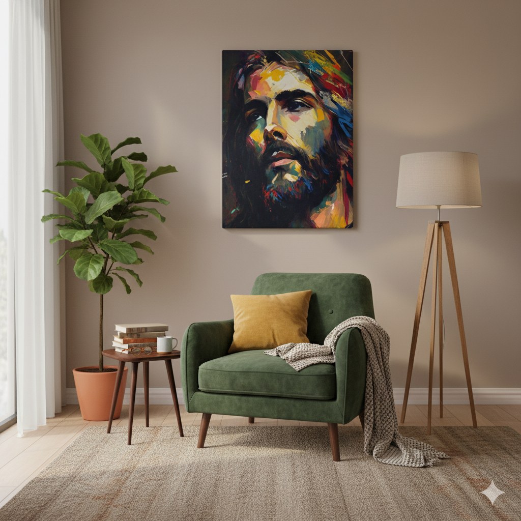 Contemplation | Inspiring | Modern Christian Canvas Wall Art