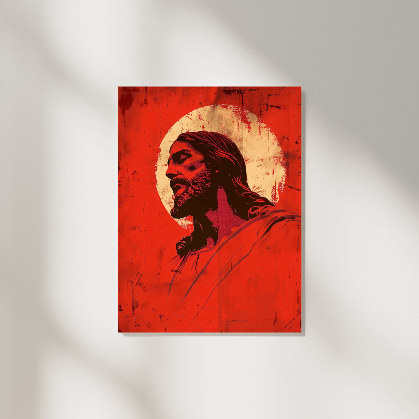 Crimson Christ | Minimalist Style | Fine Art Print