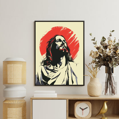 Crimson Light | Minimalist Style | Fine Art Print