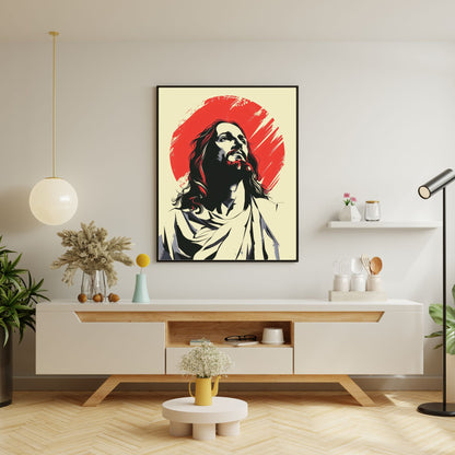 Crimson Light | Minimalist Style | Fine Art Print