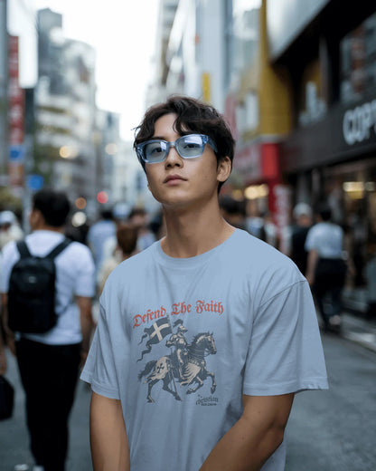 Defend The Faith - Christian Crusader Knight T-Shirt