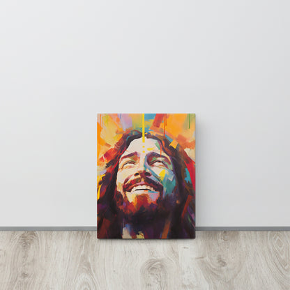 “Divine Joy” – Laughing Jesus Canvas Art Print