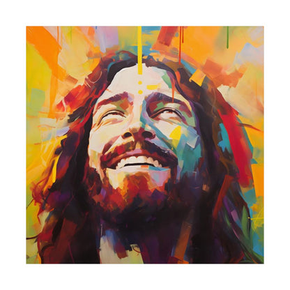 "Divine Joy!" - Colorful Boho-Style Christian Wall Art Print