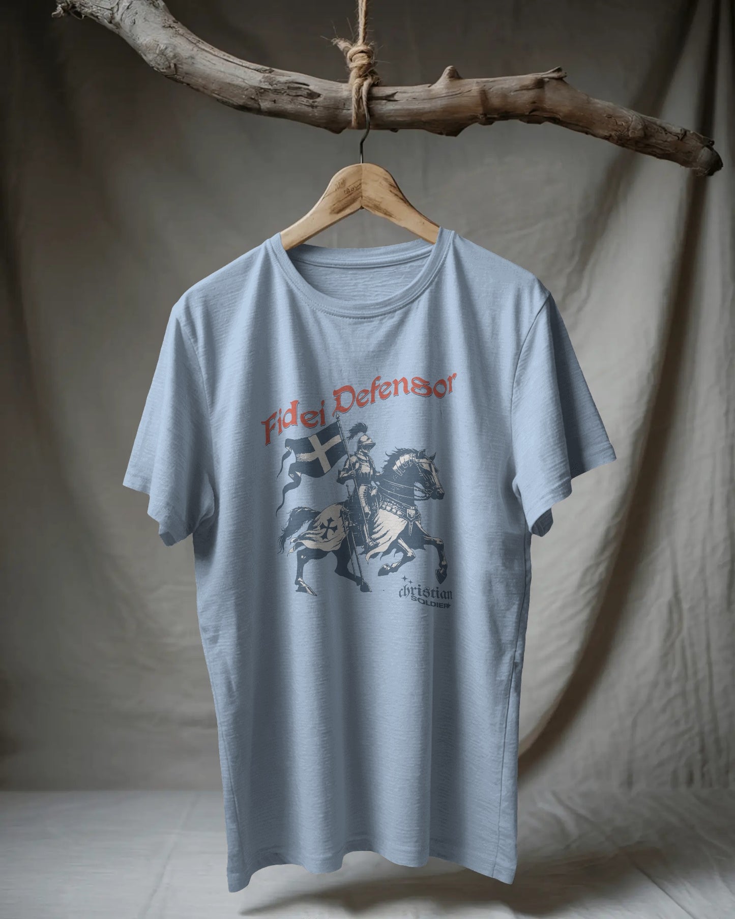 Fidei Defensor - Defender Of The Faith - Christian Knight T-Shirt