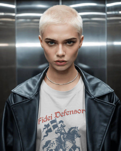Fidei Defensor - Defender Of The Faith - Christian Knight T-Shirt