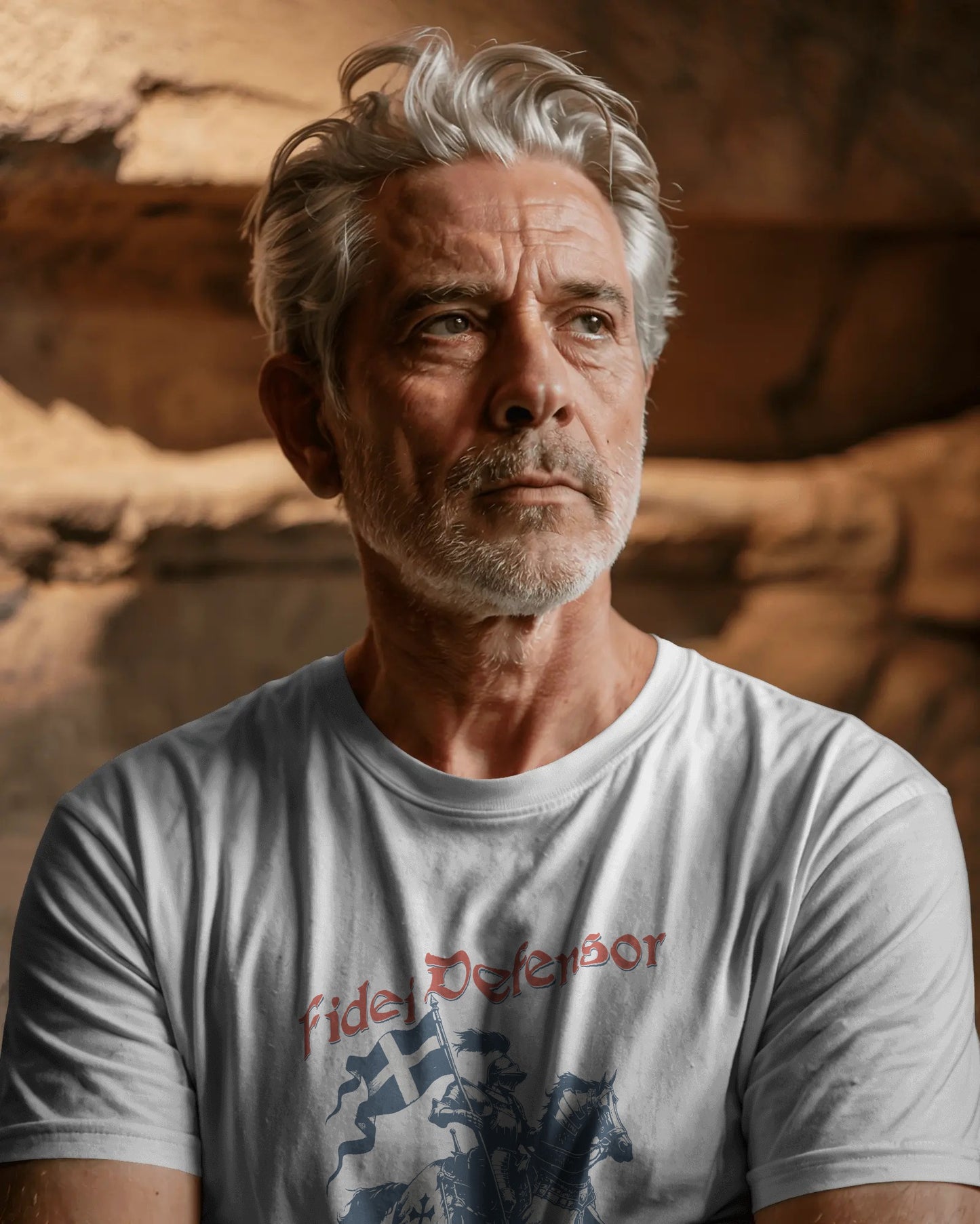 Fidei Defensor - Defender Of The Faith - Christian Knight T-Shirt