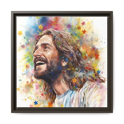 Our Savior Jesus Laughing | Canvas Print