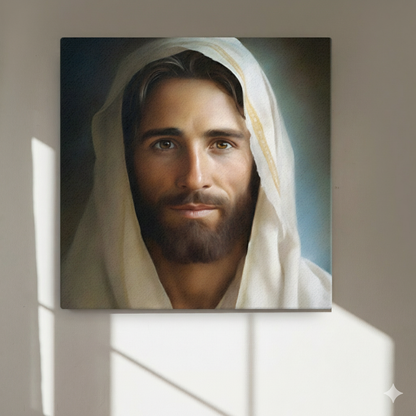 Portrait Of The Messiah Jesus | Comforting | Christian Canvas Wall Art