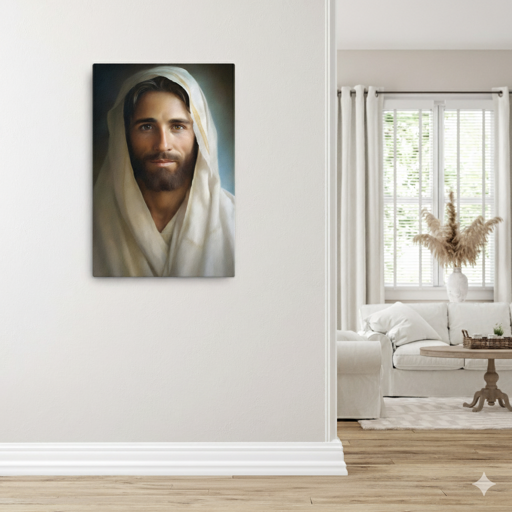 Portrait Of The Messiah Jesus | Comforting | Christian Canvas Wall Art