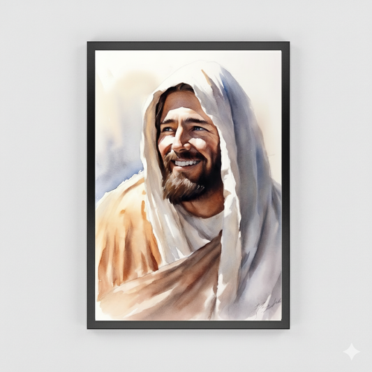 Rabbi Jesus | Watercolor Style | Fine Art Print