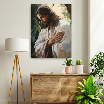 Jesus In Gethsemane | Peaceful & Calming | Christian Canvas Wall Art