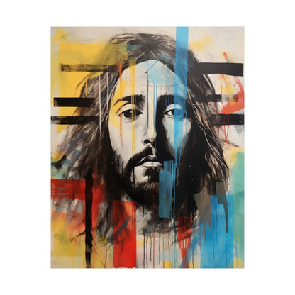 “God With Us” – Modern Christian Art Print