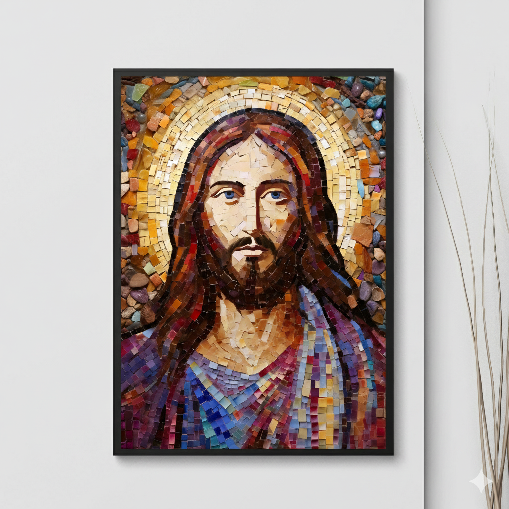 Jesus Christ Mosaic | Traditional Style | Fine Art Print