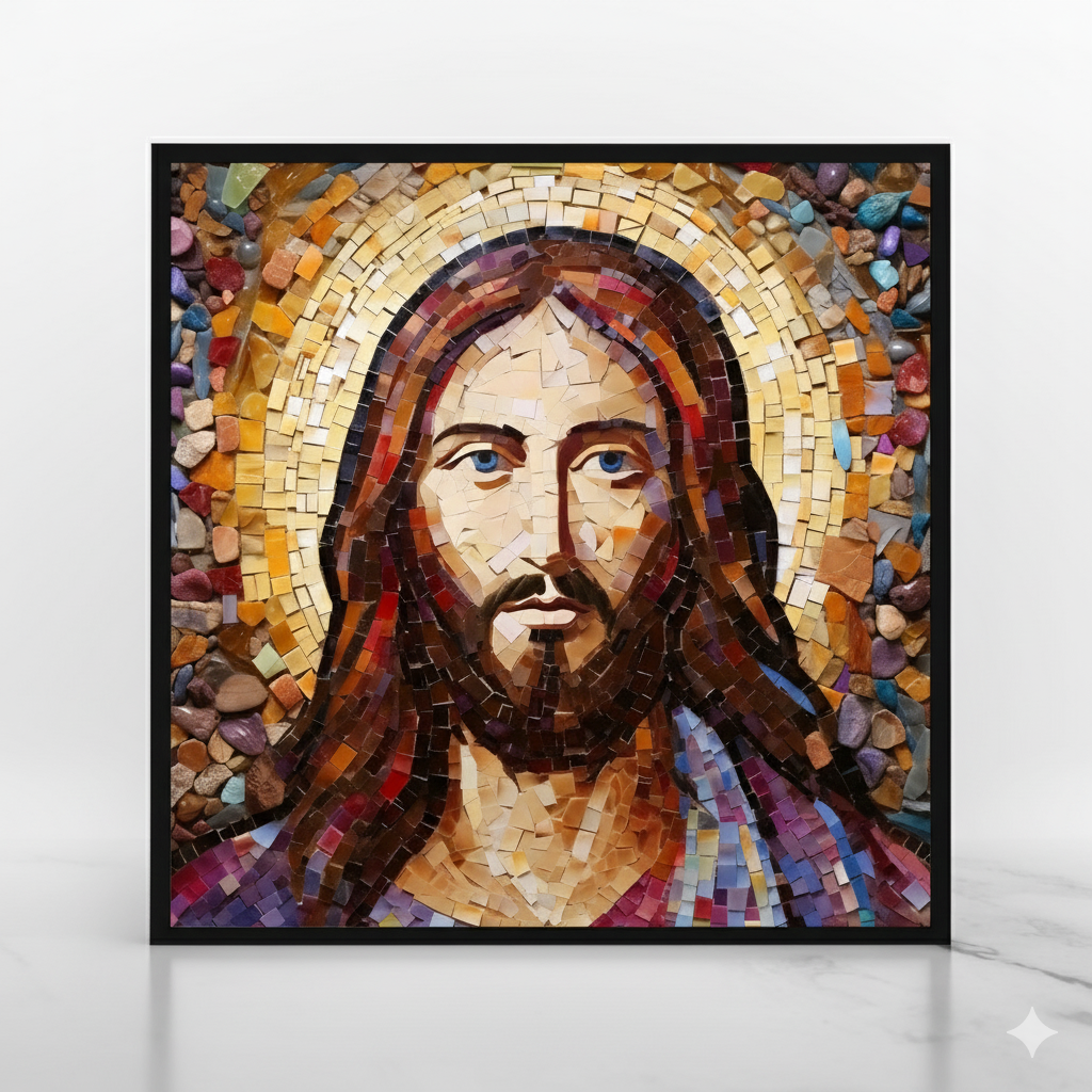 Jesus Christ Mosaic | Traditional Style | Fine Art Print