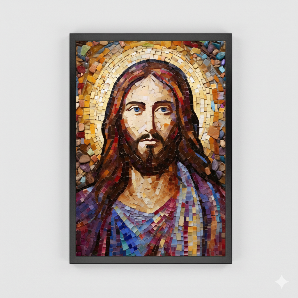 Jesus Christ Mosaic | Traditional Style | Fine Art Print