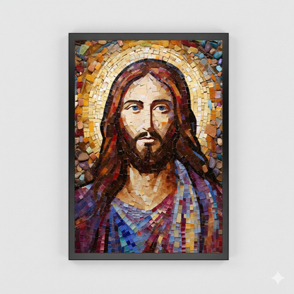 Jesus Christ Mosaic | Traditional Style | Fine Art Print