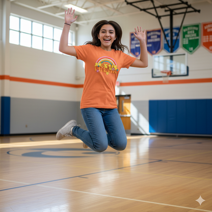 Jesus Freak 70s Retro Rainbow Christian T-Shirt