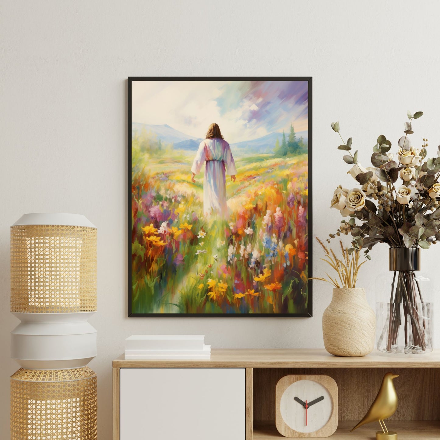 Jesus In Paradise | Impressionist Style | Fine Art Print