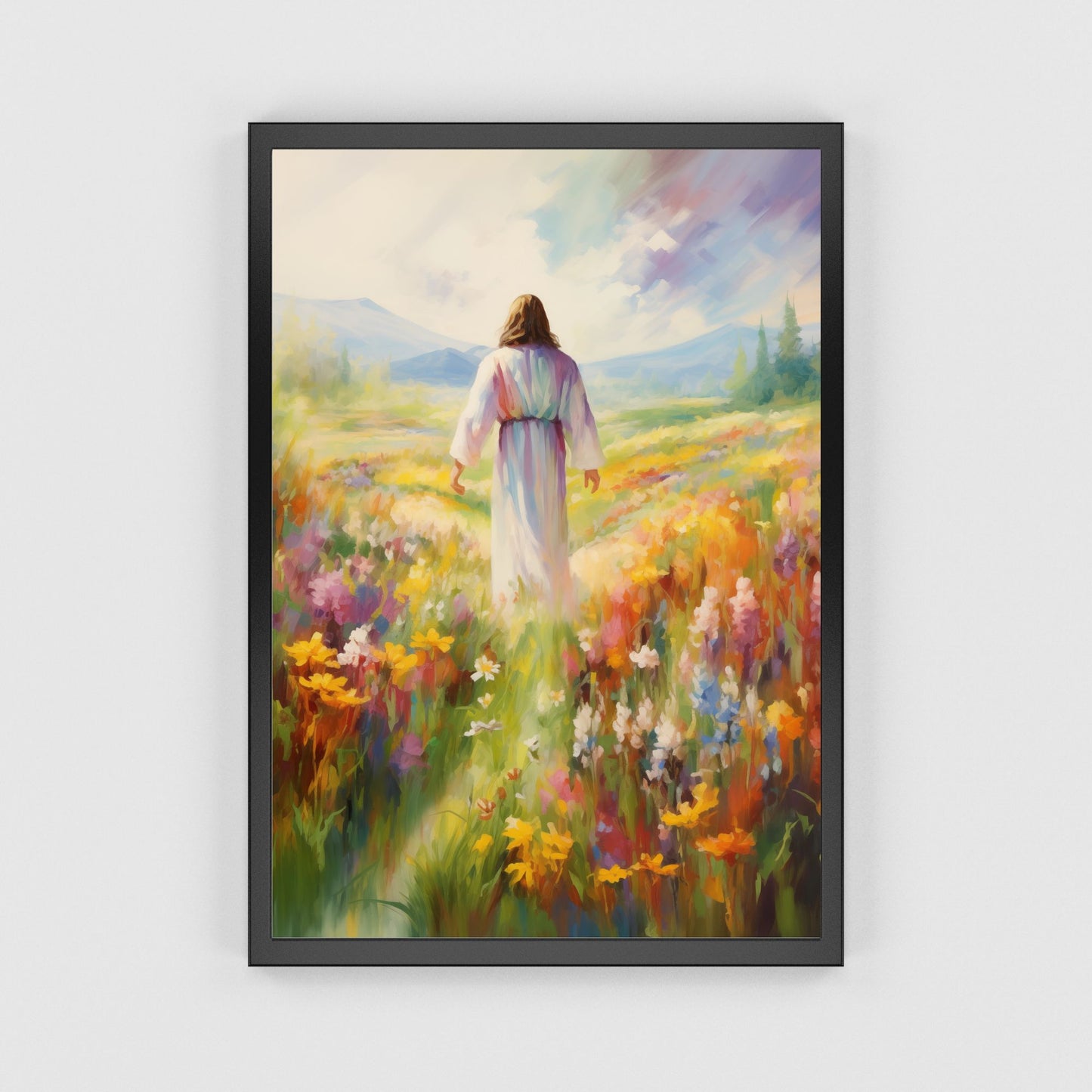 Jesus In Paradise | Impressionist Style | Fine Art Print