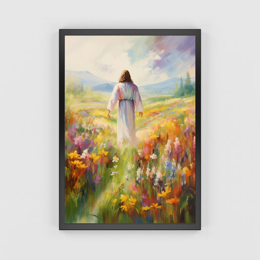 Jesus In Paradise | Impressionist Style | Fine Art Print