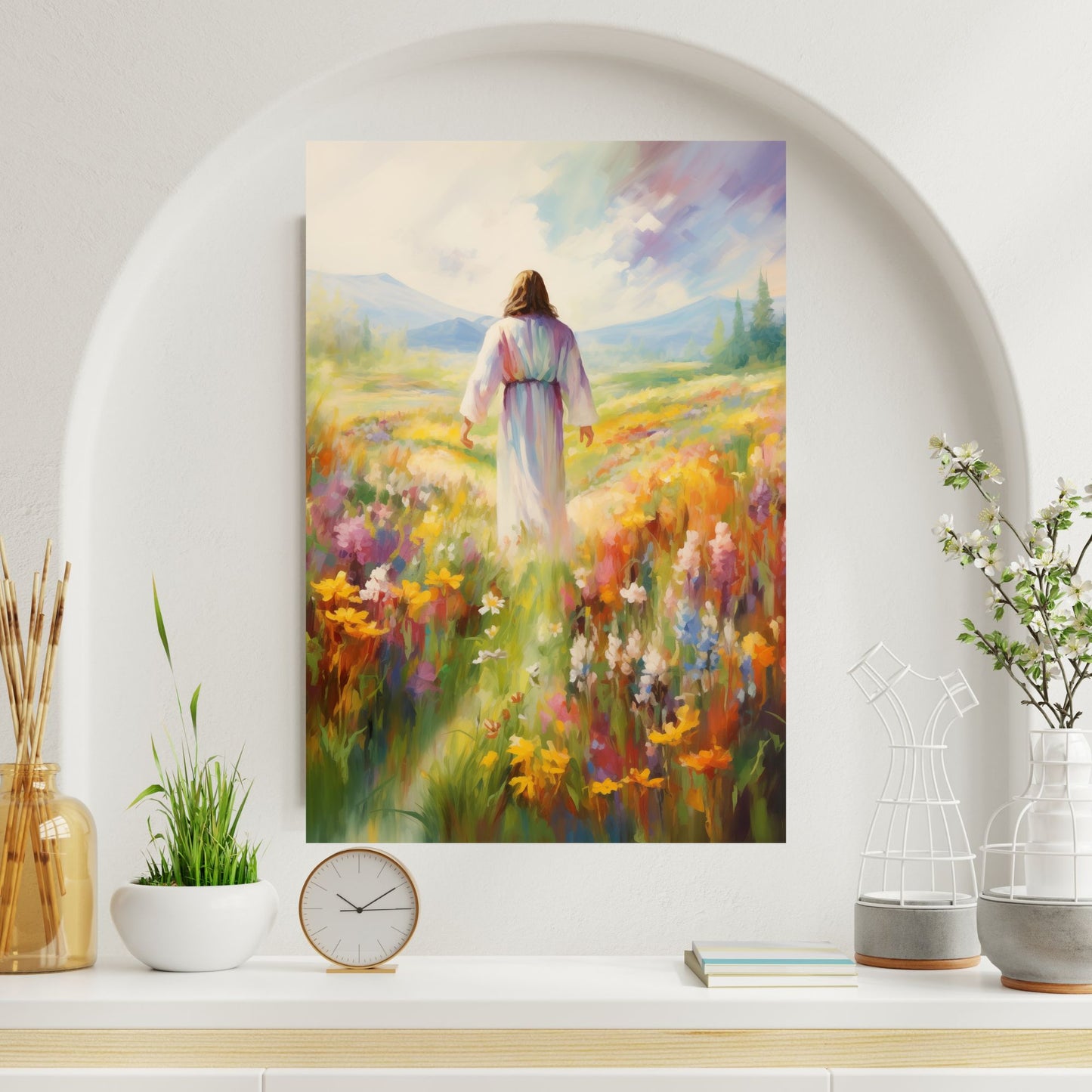 Jesus In Paradise | Impressionist Style | Fine Art Print